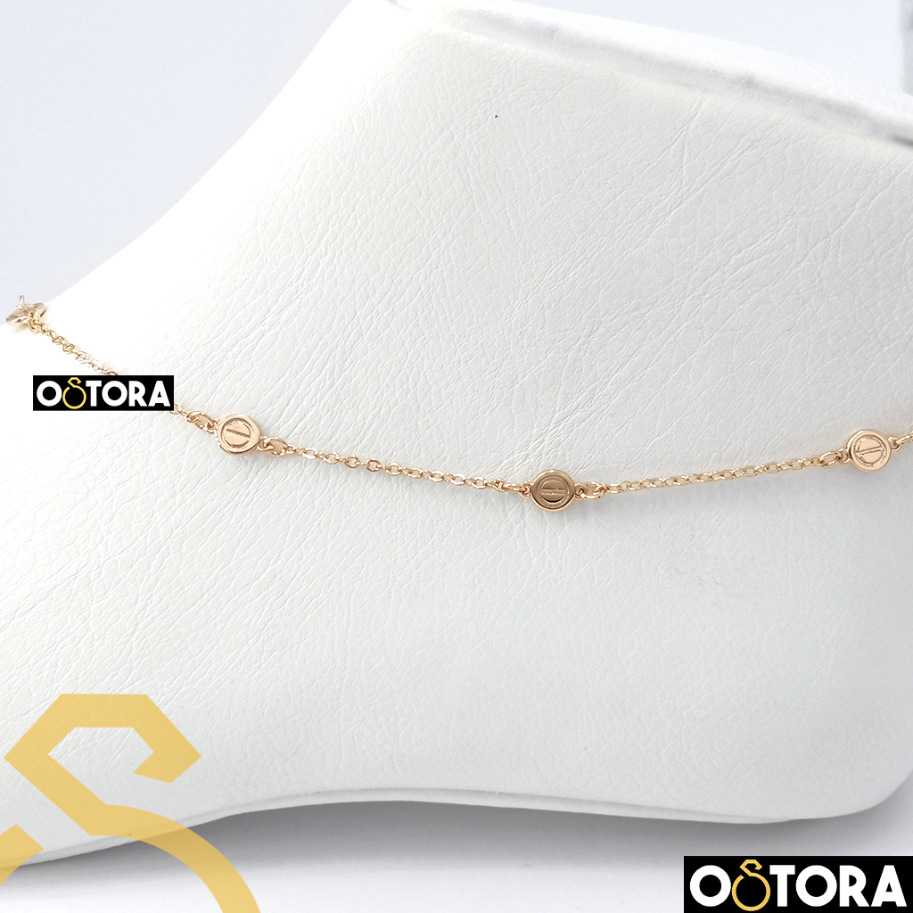 Chinese Anklet Gold Plated