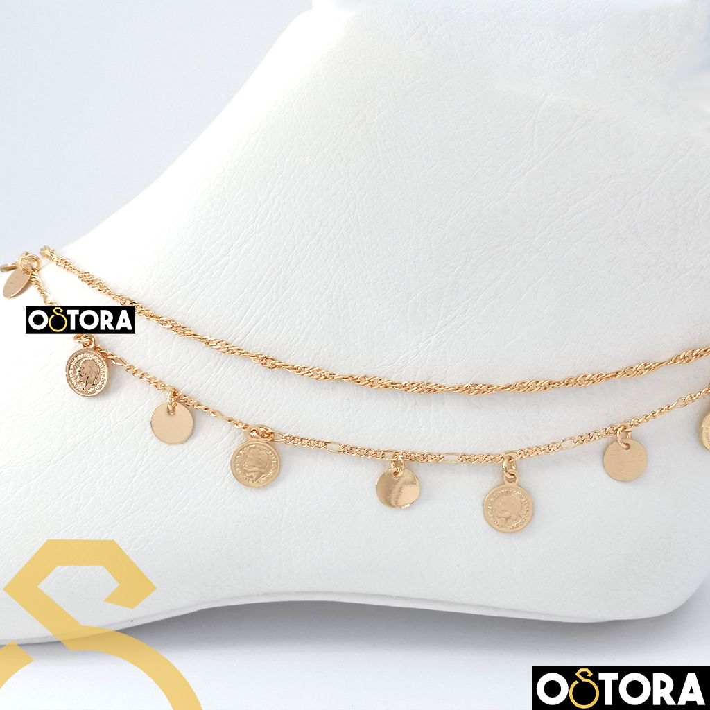 Chinese Anklet Gold Plated
