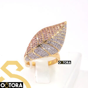 Ring Gold Plated k18 Multicolored