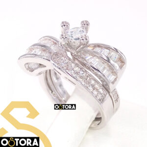 Twins Ring Platinum Plated