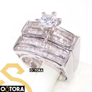 Twins Ring Platinum Plated