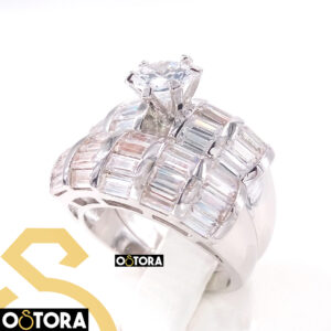 Twins Ring Platinum Plated