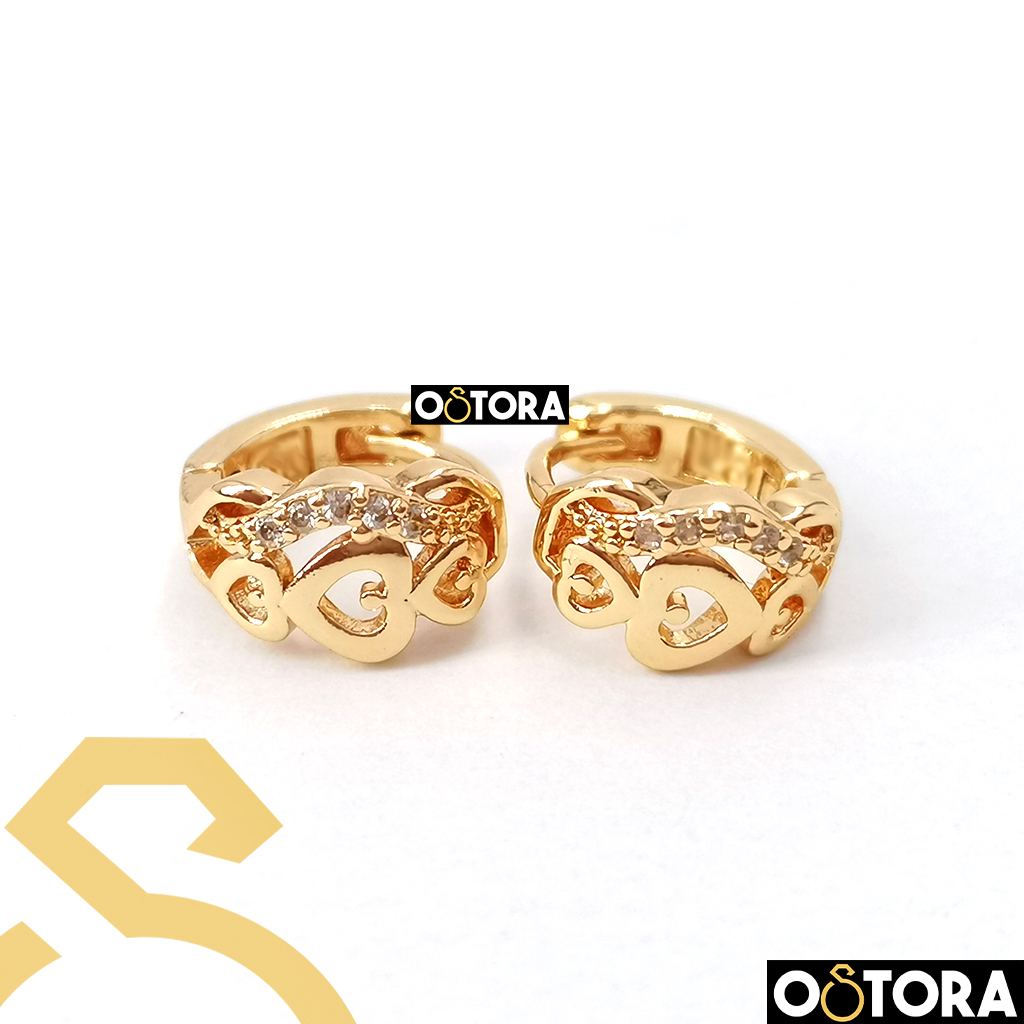 Earring-Small-clip-Gold-Plated-for-woman